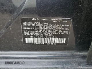 2019 Subaru Crosstrek Premium with VIN JF2GTAEC3KH245170, listed as a Copart auction lot 48996715 with 52,594 mi miles and Salvage title. Bid and sale history available at DreamBid. Image 14.