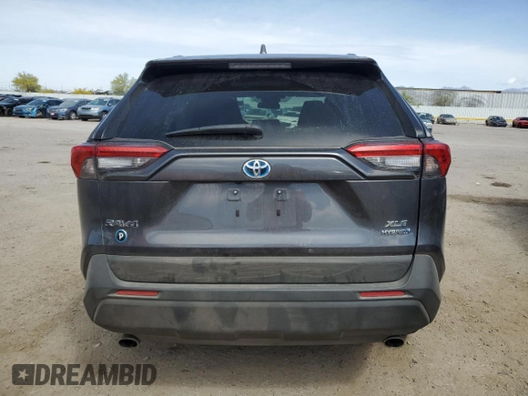 2022 Toyota RAV4 Hybrid XLE with VIN 4T3RWRFV6NU061336, listed as a Copart auction lot 51602405 with 47,653 mi miles and Salvage title. Bid and sale history available at DreamBid. Image 6.