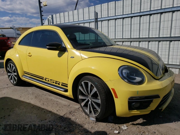 2014 Volkswagen Beetle Turbo R-Line with VIN 3VWVT7AT8EM618182, listed as a Copart auction lot 73380874 with 51,373 mi miles and Salvage Title. Bid and sale history available at DreamBid. Image 4.
