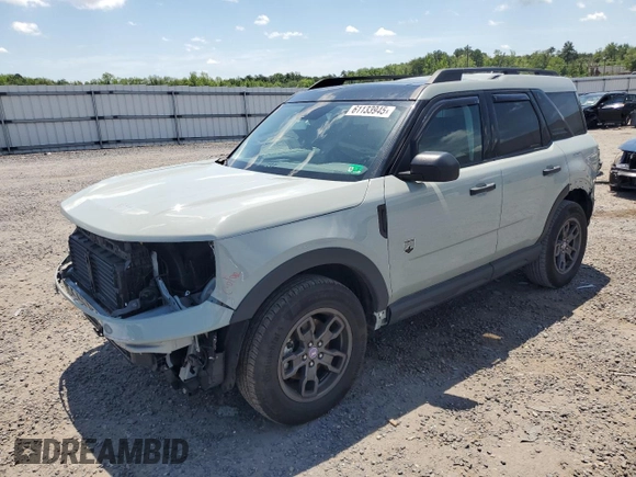2023 Ford Bronco Sport Big Bend with VIN 3FMCR9B64PRD57146, listed as a Copart auction lot 61133945 with 26,074 mi miles and Salvage title. Bid and sale history available at DreamBid. Image 1.