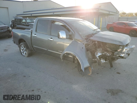 2013 Nissan Titan SL with VIN 1N6AA0ED7DN314358, listed as a Copart auction lot 44045835 with 128,038 mi miles and Salvage Title. Bid and sale history available at carsss.com. Image 4.