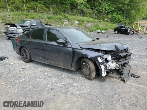 2024 Honda Civic Sport with VIN 2HGFE2F55RH579099, listed as a Copart auction lot 55935325 with 12,093 mi miles and Salvage title. Bid and sale history available at DreamBid. Image 4.