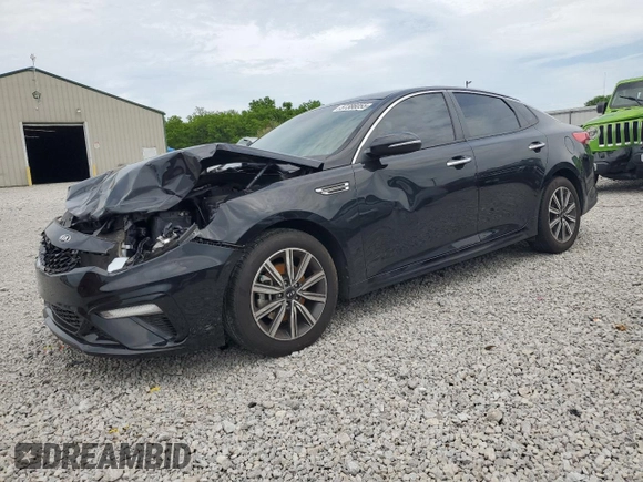 2019 Kia Optima LX with VIN 5XXGT4L33KG363946, listed as a Copart auction lot 57386055 with 41,886 mi miles and Salvage title. Bid and sale history available at DreamBid. Image 1.