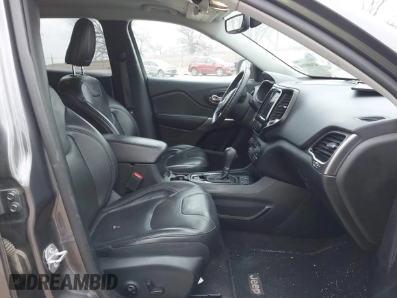 2019 Jeep Cherokee Limited with VIN 1C4PJLDN6KD119458, listed as a IAAI auction lot 41408906 with 72,293 mi miles. Bid and sale history available at carsss.com. Image 5.