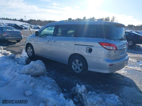 2011 Nissan Quest SL with VIN JN8AE2KP3B9006728, listed as a IAAI auction lot 41631623 with 190,067 mi miles. Bid and sale history available at carsss.com. Image 3.