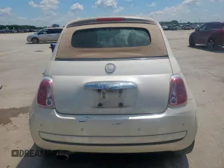 2012 FIAT 500 Pop with VIN 3C3CFFDR8CT128778, listed as a Copart auction lot 54201585 with 134,742 mi miles and Salvage title. Bid and sale history available at DreamBid. Image 6.