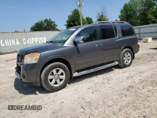 2012 Nissan Armada SV z VIN 5N1BA0ND8CN612225, wystawiony jako Copart lot #57428585 z przebiegiem 171 190 mil mil oraz Szkoda całkowita • Salvage title. Historia ofert i sprzedaży dostępna na DreamBid. Obrazek 1.
