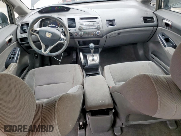 2010 Honda Civic LX with VIN 2HGFA1F52AH315977, listed as a Copart auction lot 54240115 with 217,883 mi miles and Salvage Title. Bid and sale history available at DreamBid. Image 8.