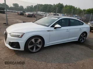 2021 Audi A5 Sportback S line Premium Plus with VIN WAUFACF59MA019381, listed as a Copart auction lot 55093693 with 18,759 mi miles. Bid and sale history available at carsss.com. Image 1.