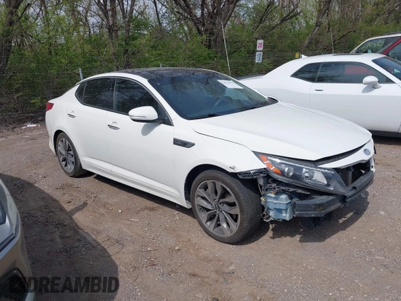 2014 Kia Optima SXL Turbo with VIN 5XXGR4A62EG265846, listed as a IAAI auction lot 42016278 with 168,805 mi miles and . Bid and sale history available at DreamBid. Image 1.