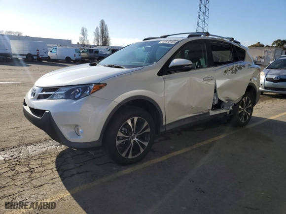 2015 Toyota RAV4 Limited with VIN 2T3DFREV9FW239933, listed as a Copart auction lot 45512155 with 125,401 mi miles and Salvage Title. Bid and sale history available at carsss.com. Image 1.