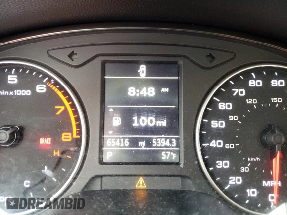2016 Audi A3 1.8T Premium with VIN WAUA7GFFXG1069882, listed as a Copart auction lot 48424763 with 65,416 mi miles. Bid and sale history available at carsss.com. Image 9.
