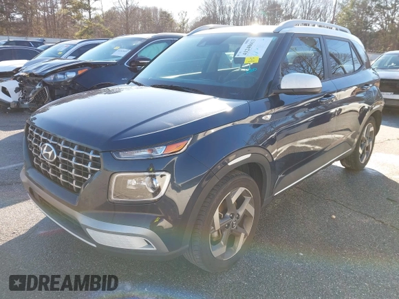 2022 Hyundai Venue Limited with VIN KMHRC8A32NU187727, listed as a IAAI auction lot 41248613 with 48,923 mi miles and . Bid and sale history available at DreamBid. Image 2.