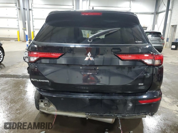 2022 Mitsubishi Outlander SE with VIN JA4J4UA8XNZ086077, listed as a Copart auction lot 55112805 with 39,859 mi miles and Salvage title. Bid and sale history available at DreamBid. Image 6.