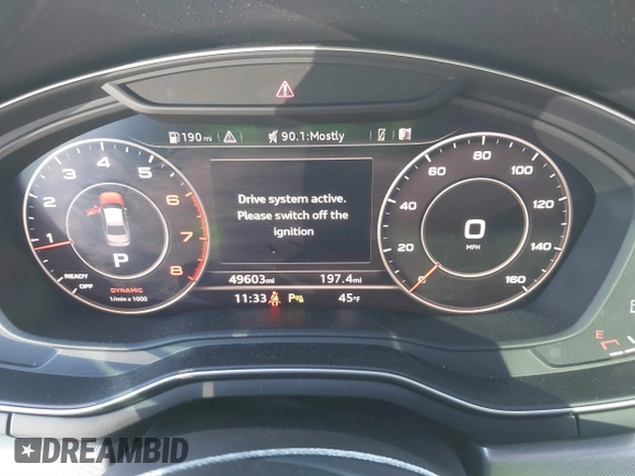 2018 Audi A4 Premium Plus with VIN WAULMAF42JA067113, listed as a IAAI auction lot 41411398 with 49,603 mi miles. Bid and sale history available at carsss.com. Image 7.