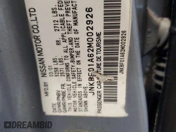 2002 Infiniti Q45 z VIN JNKBF01A62M002926, wystawiony jako Copart lot #73206924 z przebiegiem Nie podano mil oraz Szkoda całkowita • Salvage title. Historia ofert i sprzedaży dostępna na DreamBid. Obrazek 13.