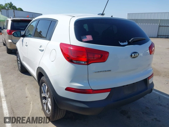 2015 Kia Sportage LX with VIN KNDPB3AC9F7715443, listed as a IAAI auction lot 42183933 with 115,211 mi miles and . Bid and sale history available at carsss.com. Image 3.