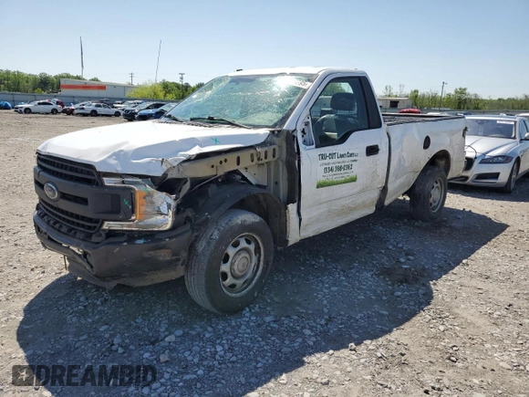 2018 Ford F-150 XL with VIN 1FTMF1CB2JKC31099, listed as a Copart auction lot 52078995 with 219,569 mi miles and Salvage title. Bid and sale history available at DreamBid. Image 1.