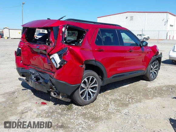 2023 Ford Explorer ST-Line with VIN 1FMSK7KH2PGB28056, listed as a IAAI auction lot 41645742 with 7,620 mi miles. Bid and sale history available at carsss.com. Image 4.