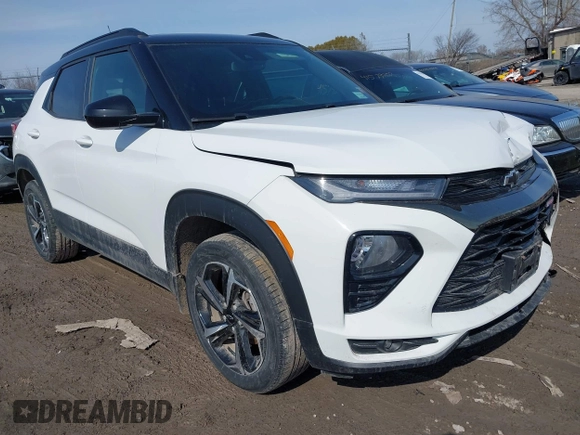 2022 Chevrolet TrailBlazer RS with VIN KL79MUSL8NB021892, listed as a IAAI auction lot 41781796 with 30,522 mi miles. Bid and sale history available at carsss.com. Image 1.