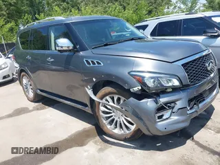 2016 Infiniti QX80 with VIN JN8AZ2NC4G9401117, listed as a IAAI auction lot 42591693 with 141,270 mi miles and . Bid and sale history available at DreamBid. Image 1.