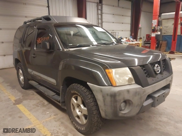 2005 Nissan Xterra S with VIN 5N1AN08W55C652001, listed as a IAAI auction lot 41875229 with 223,022 mi miles. Bid and sale history available at carsss.com. Image 1.