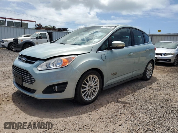 2014 Ford C-Max Energi SEL with VIN 1FADP5CU8EL521374, listed as a Copart auction lot 57348394 with 102,583 mi miles and Clean Title. Bid and sale history available at carsss.com. Image 1.