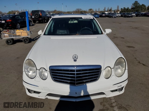 2007 Mercedes-Benz E-Class 3.5L with VIN WDBUF56X87B132731, listed as a Copart auction lot 47575365 with 106,789 mi miles and Salvage Title. Bid and sale history available at carsss.com. Image 5.