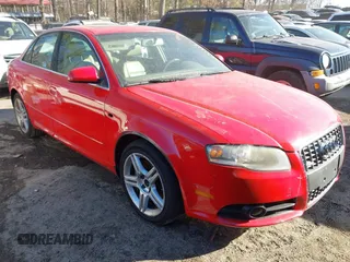 2008 Audi A4 2.0T with VIN WAUAF78E68A090320, listed as a IAAI auction lot 41303787 with 115,314 mi miles. Bid and sale history available at carsss.com. Image 1.