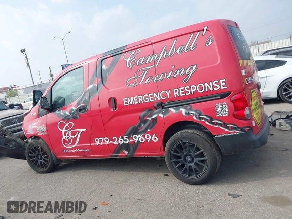 2015 Nissan NV200 SV with VIN 3N6CM0KN5FK720855, listed as a IAAI auction lot 41798791 with 73,814 mi miles and . Bid and sale history available at DreamBid. Image 14.