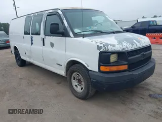 2004 Chevrolet Express Cargo with VIN 1GCHG39U341160153, listed as a IAAI auction lot 42585269 with 570,567 mi miles and . Bid and sale history available at DreamBid. Image 1.