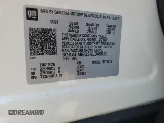 2024 GMC Terrain SLE z VIN 3GKALMEG3RL345620, wystawiony jako Copart lot #63910315 z przebiegiem 22 888 mil mil oraz Czysty tytuł • Clean title. Historia ofert i sprzedaży dostępna na DreamBid. Obrazek 13.