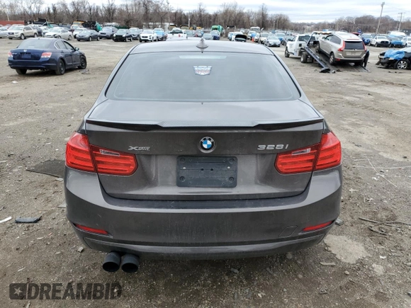 2013 BMW 3 Series 328i xDrive with VIN WBA3B5C52DF590133, listed as a Copart auction lot 47842795 with 133,604 mi miles and Salvage Title. Bid and sale history available at carsss.com. Image 6.