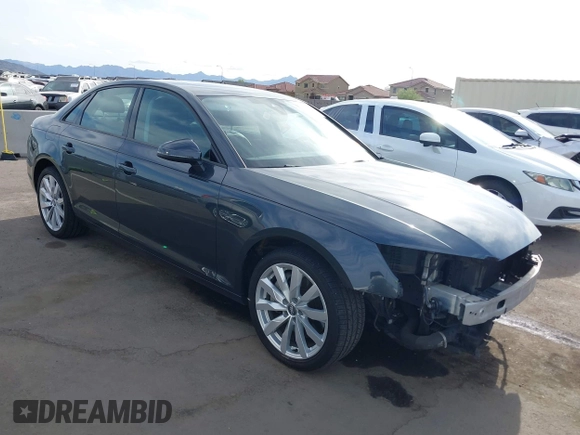 2017 Audi A4 Premium with VIN WAUGNAF44HN022241, listed as a IAAI auction lot 41912175 with 71,777 mi miles. Bid and sale history available at carsss.com. Image 1.