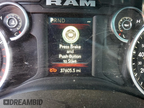 2023 Ram 2500 Big Horn with VIN 3C6UR5JL8PG544059, listed as a Copart auction lot 77711794 with 37,605 mi miles and Salvage title. Bid and sale history available at DreamBid. Image 9.