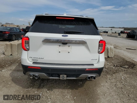 2022 Ford Explorer Platinum with VIN 1FM5K8HC0NGC02750, listed as a Copart auction lot 51344445 with 71,848 mi miles and Salvage Title. Bid and sale history available at carsss.com. Image 6.