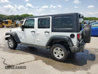 2016 Jeep Wrangler Unlimited Sport RHD with VIN 1C4BJWKG6GL293429, listed as a Copart auction lot 59156585 with 226,276 mi miles and Salvage title. Bid and sale history available at DreamBid. Image 2.