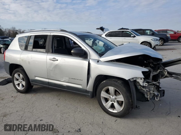 2012 Jeep Compass Sport with VIN 1C4NJCBB5CD503698, listed as a Copart auction lot 83105324 with 0 mi miles and Salvage Title. Bid and sale history available at carsss.com. Image 4.