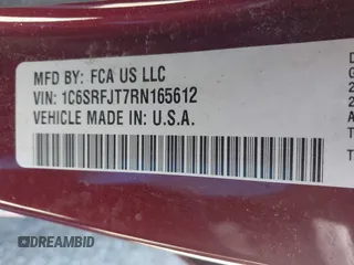 2024 Ram 1500 Laramie z VIN 1C6SRFJT7RN165612, wystawiony jako IAAI lot #42215665 z przebiegiem 47 156 mil mil oraz . Historia ofert i sprzedaży dostępna na DreamBid. Obrazek 9.