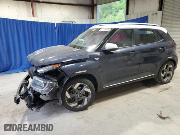 2023 Hyundai Venue Limited with VIN KMHRC8A32PU222379, listed as a Copart auction lot 55206605 with Not provided miles and Salvage title. Bid and sale history available at DreamBid. Image 1.