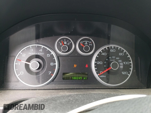 2007 Ford Fusion SE with VIN 3FAHP01177R157949, listed as a Copart auction lot 53804105 with 108,245 mi miles and Clean Title. Bid and sale history available at carsss.com. Image 9.