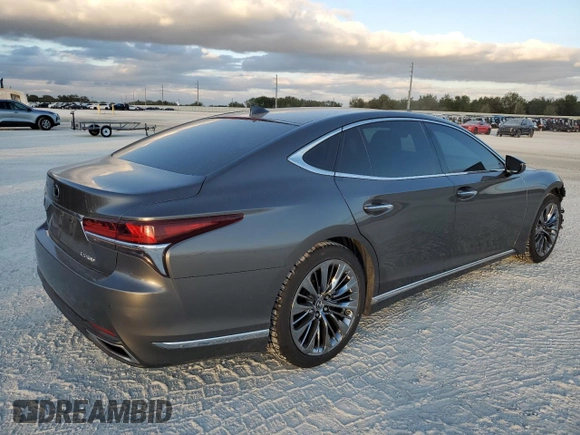 2018 Lexus LS 500 z VIN JTHB51FF3J5005465, wystawiony jako Copart lot #83081654 z przebiegiem 90 413 mil mil oraz Szkoda całkowita • Salvage title. Historia ofert i sprzedaży dostępna na DreamBid. Obrazek 3.