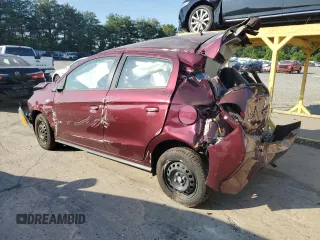 2024 Mitsubishi Mirage ES with VIN ML32AUHJXRH020946, listed as a Copart auction lot 62017295 with Not provided miles and Non repairable. Bid and sale history available at DreamBid. Image 2.