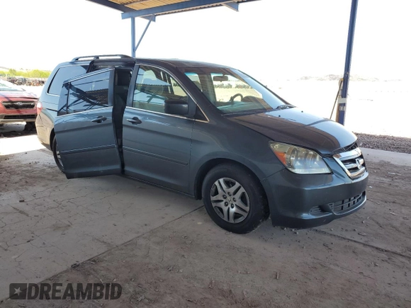 2006 Honda Odyssey EX with VIN 5FNRL384X6B461661, listed as a Copart auction lot 61051915 with 190,578 mi miles and Salvage title. Bid and sale history available at DreamBid. Image 4.