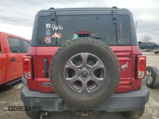2021 Ford Bronco с VIN 1FMDE5CP4MLA64180, выставлен на аукционе Copart как лот 73194854 с пробегом 54 227 миль миль и Списание • Salvage title. История ставок и продаж доступна на DreamBid. Изображение 6.