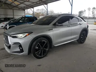 2022 Infiniti QX55 Sensory with VIN 3PCAJ5L38NF104121, listed as a Copart auction lot 86705454 with 53,042 mi miles and Salvage Title. Bid and sale history available at DreamBid. Image 1.