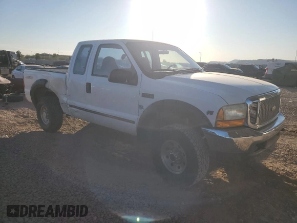 1999 Ford F-250 XL with VIN 1FTNX21L5XEE86694, listed as a Copart auction lot 41697885 with 153,948 mi miles and Salvage title. Bid and sale history available at DreamBid. Image 4.