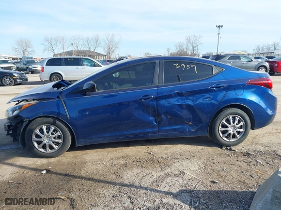 2016 Hyundai Elantra GL with VIN 5NPDH4AE0GH717281, listed as a IAAI auction lot 41773959 with 129,250 mi miles. Bid and sale history available at carsss.com. Image 14.