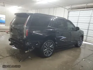 2021 Cadillac Escalade Sport with VIN 1GYS4FKLXMR321692, listed as a Copart auction lot 82026214 with 58,618 mi miles and Salvage Title. Bid and sale history available at carsss.com. Image 3.