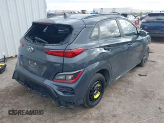 2023 Hyundai Kona N Line with VIN KM8K33A35PU994721, listed as a IAAI auction lot 41055017 with 58,933 mi miles. Bid and sale history available at carsss.com. Image 4.